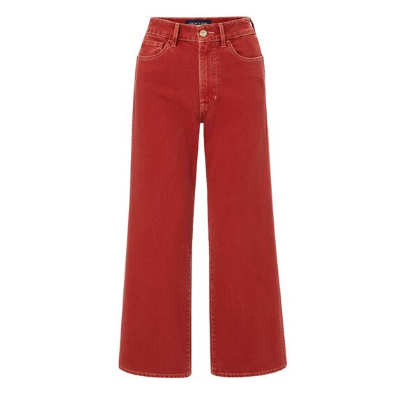 Veronica Beard Denim - Veronica Beard Wide Leg Red Taylor Denim Jeans Size 25